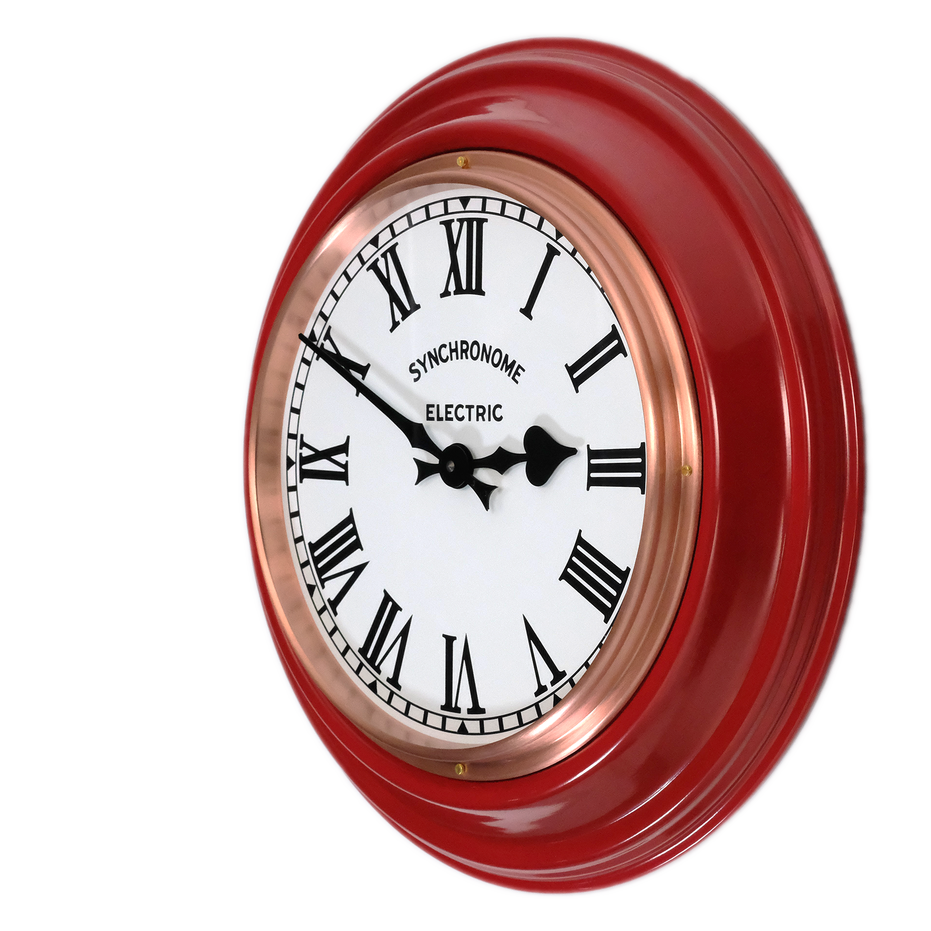 https://www.synchronomeclocks.com/cdn/shop/products/Synchronome-Factory-Clock-vintage-industrial-authentic-handmade-metal-wall-clock-red-copper-roman-side.png?v=1594665030
